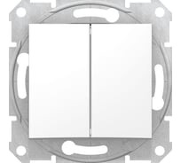 Двухклавишный механизм выключателя Systeme Electric СП Sedna 10А IP20 белый SDN0300121