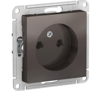 Механизм розетки Systeme Electric 1-м СП ATLAS DESIGN без заземления 16А мокко ATN000641