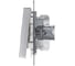 3-клавишный механизм выключателя Systeme Electric ATLAS DESIGN сх.1+1+1 10АХ алюминий ATN000331 5