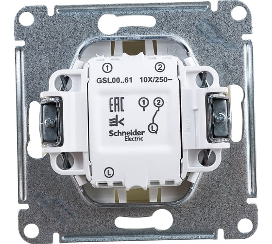 1-клавишный механизм переключателя Systeme Electric СП Glossa сх. 6 10AX бежевый GSL000261