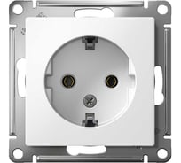 Механизм розетки Systeme Electric (Schneider Electric) 1-м AtlasDesign, с заземлением, 16 А, белый ATN000143