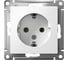 Механизм розетки Systeme Electric (Schneider Electric) 1-м AtlasDesign, с заземлением, 16 А, белый ATN000143 2