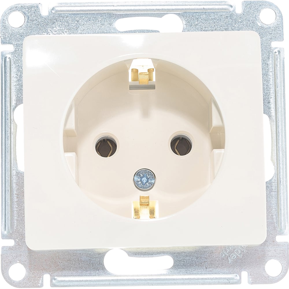 Механизм розетки Systeme Electric 1-м СП Glossa 16А с заземлением ...