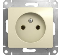 Механизм розетки Systeme Electric 1-м СП Glossa 16А IP20 без заземления, бежевый GSL000241