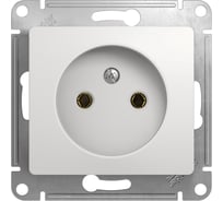 Механизм розетки Schneider Electric 1-м СП Glossa 16А IP20 без заземления, белый GSL000141
