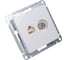 Механизм розетки Systeme Electric 2-м ATLAS DESIGNRJ45 кат. 5E+TV белый ATN000189 2