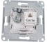 Механизм розетки Systeme Electric 2-м ATLAS DESIGNRJ45 кат. 5E+TV белый ATN000189 3