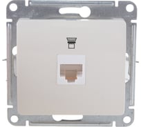 Механизм компьютерной розетки Systeme Electric 1-м СП Glossa RJ45 бежевый GSL000281K 15873818