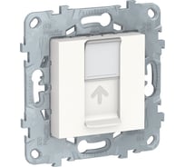 Механизм компьютерной розетки Systeme Electric UNICA NEW RJ45 одиноч. кат.5е UTP белый NU541118