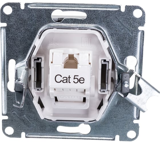 Механизм компьютерной розетки Systeme Electric ATLAS DESIGN RJ45 алюминий ATN000383