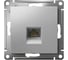 Механизм компьютерной розетки Systeme Electric ATLAS DESIGN RJ45 алюминий ATN000383 2