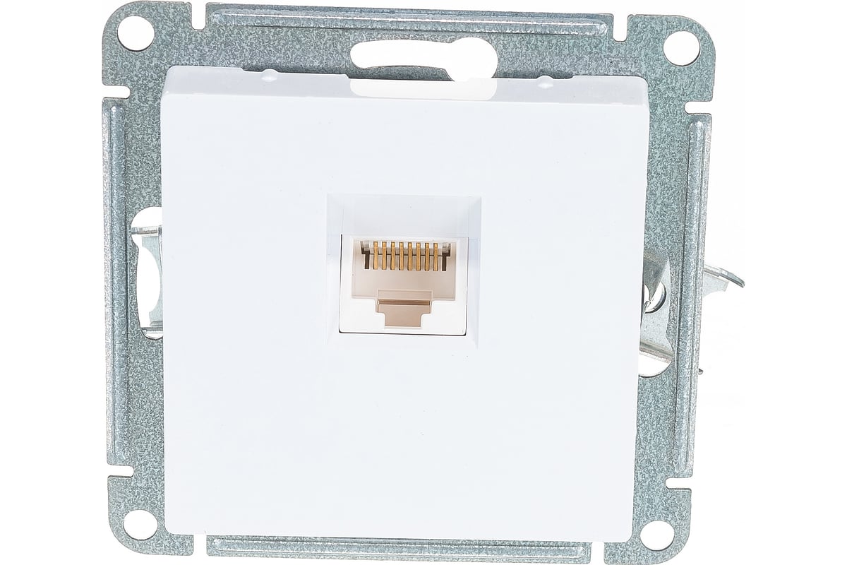 Механизм розетки компьютерной atlas design rj45 карбон sche atn001083