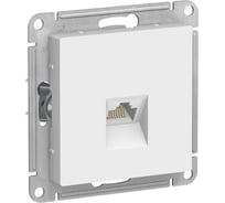 Механизм компьютерной розетки Systeme Electric ATLAS DESIGN RJ45 белый ATN000183
