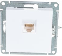 Механизм компьютерной розетки Systeme Electric ATLAS DESIGN RJ45 белый ATN000183 15873947