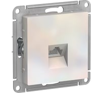 Механизм компьютерной розетки Systeme Electric ATLAS DESIGN RJ45 жемчуг ATN000483