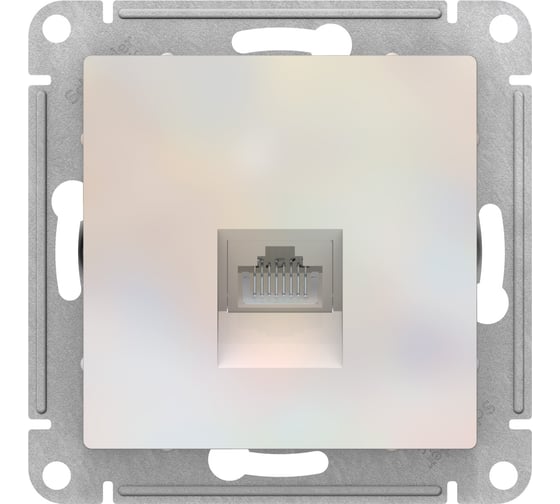Механизм компьютерной розетки Systeme Electric ATLAS DESIGN RJ45 жемчуг ATN000483
