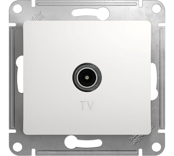 Механизм розетки TV Systeme Electric 1-м СП Glossa 1DB белый GSL000191
