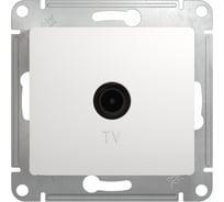 Механизм розетки TV Systeme Electric 1-м СП Glossa проходной 4DB белый GSL000192