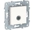 Механизм розетки TV Systeme Electric UNICA NEW одиночный белый NU546218 1