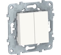 2-клавишный переключатель Systeme Electric UNICA NEW 2хсх.6 10AX 250В белый NU521318