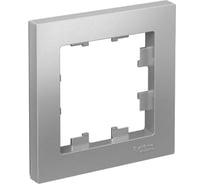 Рамка Systeme Electric 1-м ATLAS DESIGN алюминий ATN000301