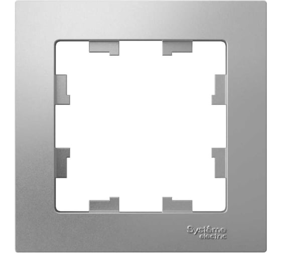 Рамка Systeme Electric 1-м ATLAS DESIGN алюминий ATN000301