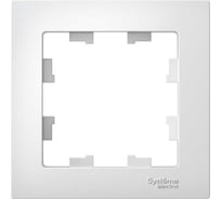 Рамка Systeme Electric 1-м ATLAS DESIGN белая ATN000101