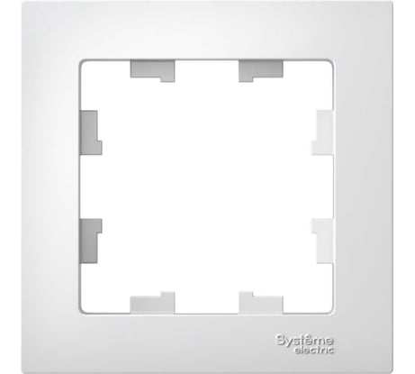 Рамка Systeme Electric 1-м ATLAS DESIGN белая ATN000101