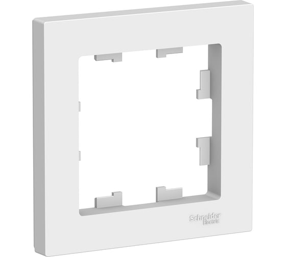 Рамка Systeme Electric 1-м ATLAS DESIGN белая ATN000101