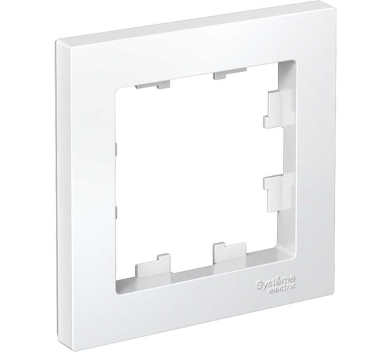Рамка Systeme Electric 1-м ATLAS DESIGN белая ATN000101 1