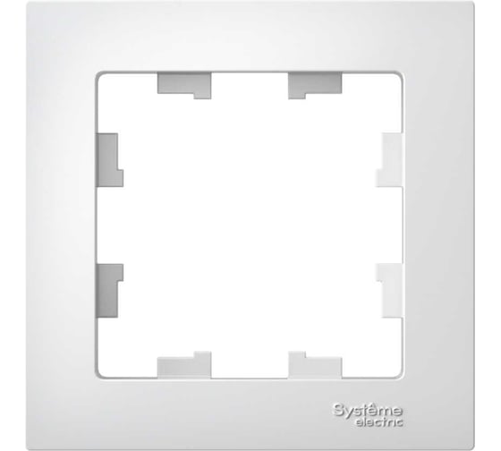 Рамка Systeme Electric 1-м ATLAS DESIGN белая ATN000101