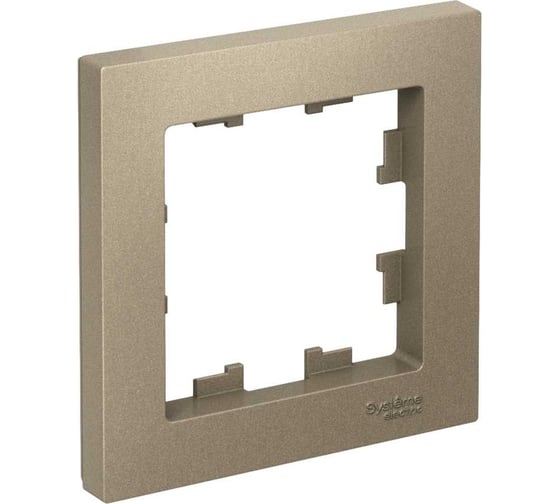 Рамка Systeme Electric 1-м ATLAS DESIGN шампань ATN000501 1