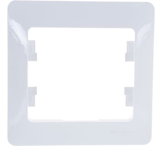 Рамка Systeme Electric 1-м Glossa белая GSL000101