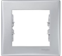 Рамка Systeme Electric 1-м Sedna алюминий SDN5800160