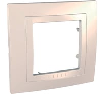 Рамка Systeme Electric 1-м Unica бежевая MGU2.002.25