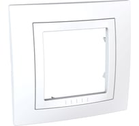 Рамка Systeme Electric 1-м Unica белая MGU2.002.18