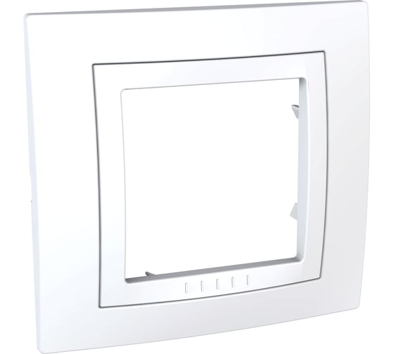 Рамка Systeme Electric 1-м Unica белая MGU2.002.18
