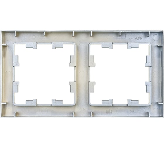 Рамка Systeme Electric 2-м ATLAS DESIGN универс. алюминий ATN000302