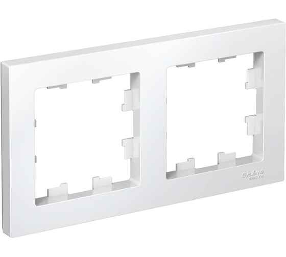 Рамка Systeme Electric 2-м ATLAS DESIGN универс. белая ATN000102 1