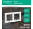 Рамка Systeme Electric 2-м ATLAS DESIGN универс. белая ATN000102 3