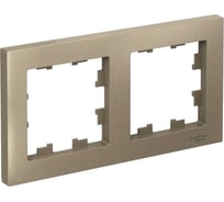 Рамка Systeme Electric 2-м ATLAS DESIGN универс. шампань ATN000502