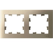 Рамка Systeme Electric 2-м ATLAS DESIGN универс. шампань ATN000502