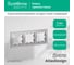 Рамка Systeme Electric 3-м ATLAS DESIGN универс. алюминий ATN000303 3