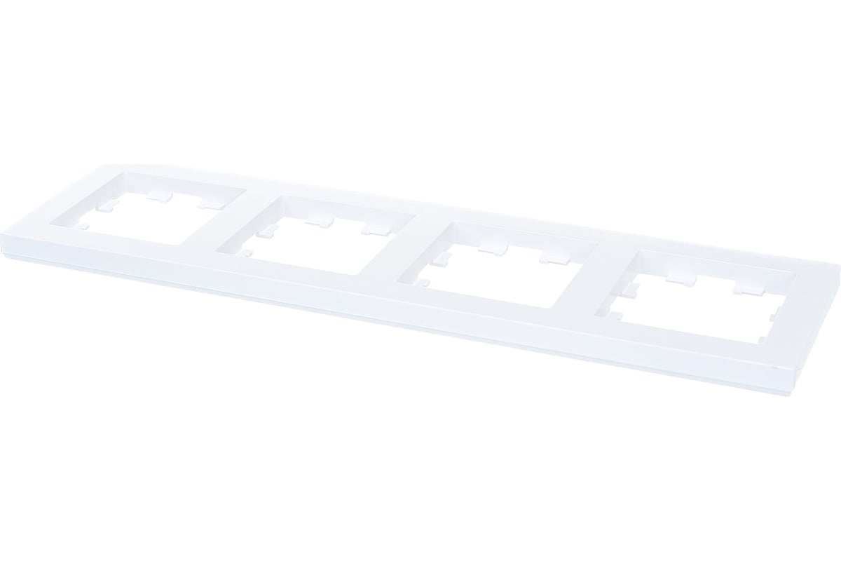 Рамка Systeme Electric 4-м ATLAS DESIGN универсальная, белая ATN000104 ...