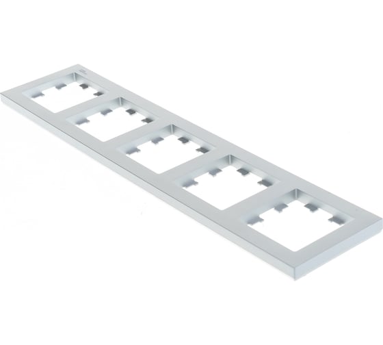 Рамка Systeme Electric 5-м ATLAS DESIGN универсальная, алюминий ATN000305