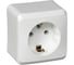 Розетка Systeme Electric (Schneider Electric) 1-м Этюд, 16 А, с заземлением, белый PA16-003B 1