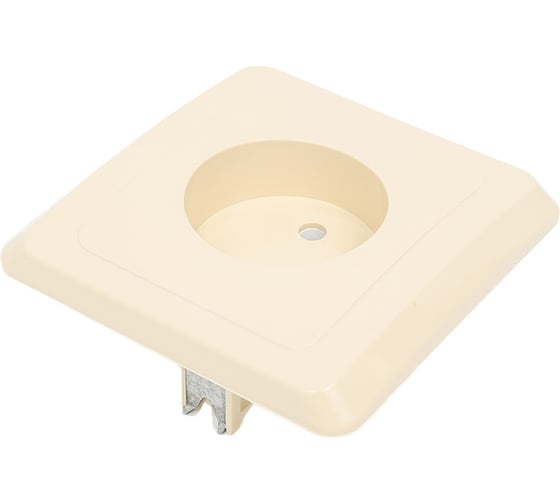 Розетка Systeme Electric 1-м СП Этюд 16А IP20 без заземления, кремовая PC16-001K