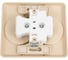 Двухместная розетка Systeme Electric СП Этюд 16А IP20 без заземления, кремовый PC16-005K 3