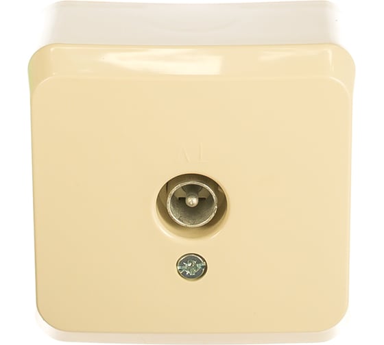 Розетка TV Systeme Electric ОП Этюд кремовая TVA-002K - выгодная цена ...