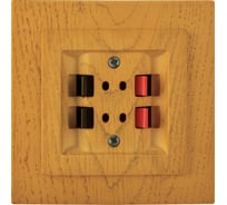 2-местная аудио розетка Nilson стерео СУ, TOURAN WOOD, дуб 24251050